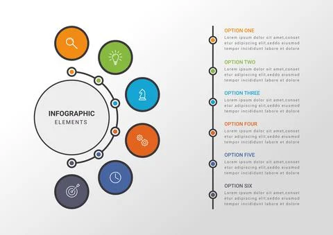 Infographic. 库存插图