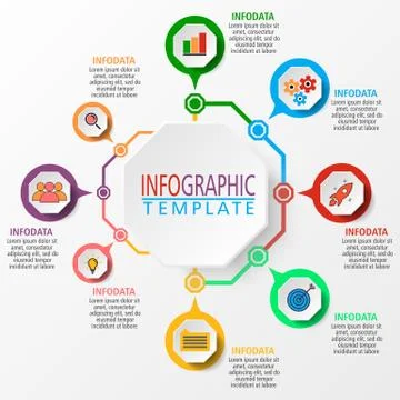 Infographic illustration in vector. Illustrazione stock