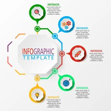 Infographic illustration in vector. Stock Illustration