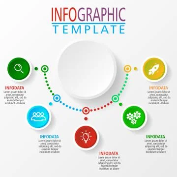 Infographic illustration in vector. Stock Illustration
