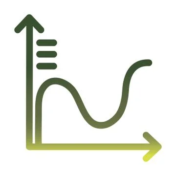 Infographic increase arrow chart gradient style icon vector design Stock Illustration