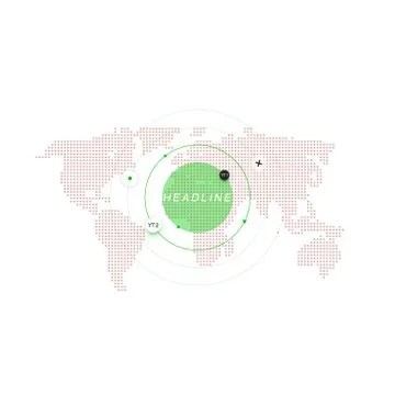 Infographic isolated on white background. Abstract template with circles, dots イラスト素材