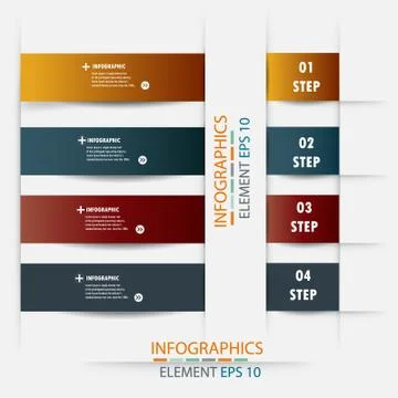 Infographic label design element.vector illustrator design template. Stock Illustration