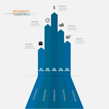 Infographic label design element.vector illustrator design template. Stock Illustration