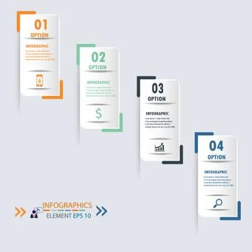 Infographic label design element.vector illustrator design template. Stock Illustration