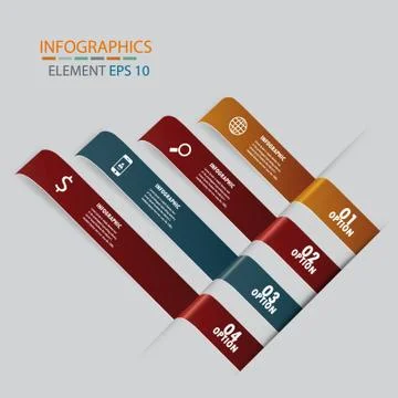 Infographic label design element.vector illustrator design template. Stock Illustration
