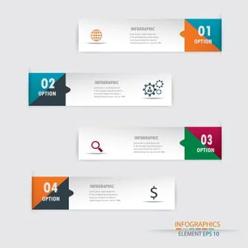 Infographic label design element.vector illustrator design template. Stock Illustration