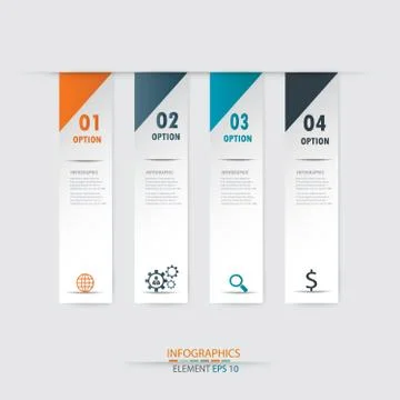 Infographic label design element.vector illustrator design template. Stock Illustration