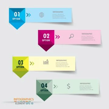 Infographic label design element.vector illustrator design template. Stock Illustration