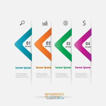 Infographic label design element.vector illustrator design template. Stock Illustration