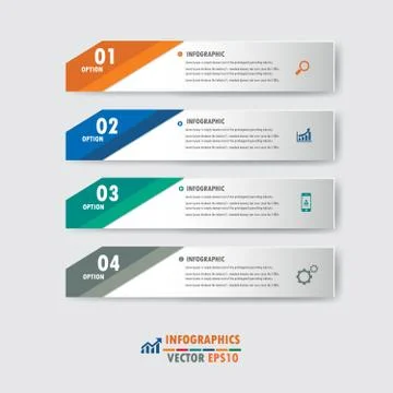 Infographic label design element.vector illustrator design template. Stock Illustration
