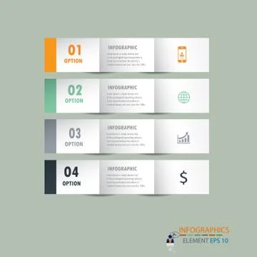 Infographic label design element.vector illustrator design template. Stock Illustration