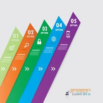 Infographic label design element.vector illustrator design template. Stock Illustration