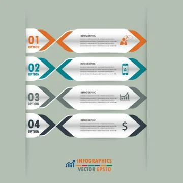 Infographic label design element.vector illustrator design template. Stock Illustration