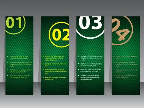 Infographic label set with striped background Illustrazione stock