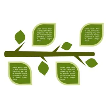 Infographic - leaves Stock Illustration