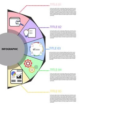 Infographic material makes it easy to present Stock Illustration