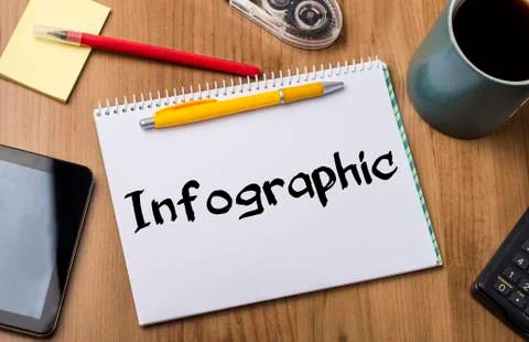 Infographic - Note Pad With Text Stock Photos