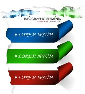 Infographic option banner Stock Illustration