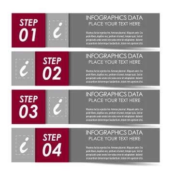 Infographic option banner Stock Illustration