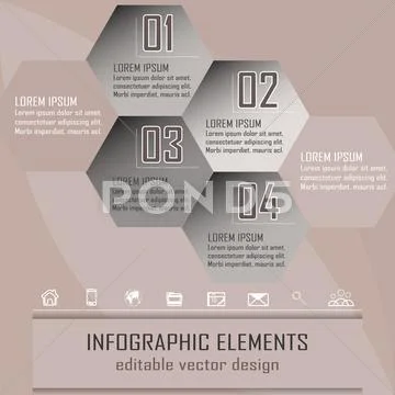 Infographic option banner Stock Illustration