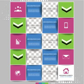 Infographic option concept Stock Illustration