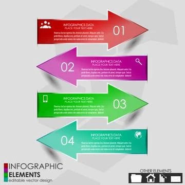 Infographic option concept Stock Illustration