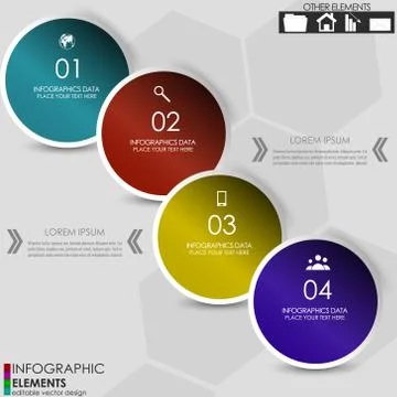 Infographic option concept Stock Illustration
