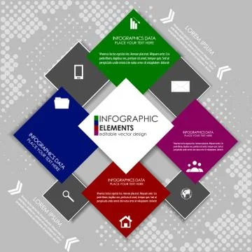 Infographic option concept Stock Illustration