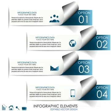 Infographic option concept Stock Illustration