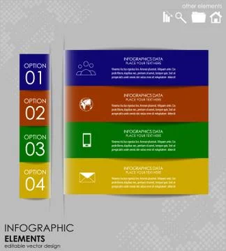 Infographic option concept Stock Illustration