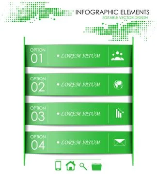 Infographic option concept Stock Illustration