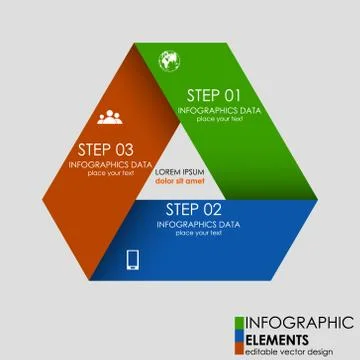 Infographic option concept Stock Illustration