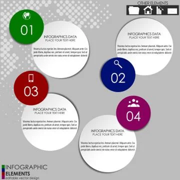 Infographic option concept Stock Illustration