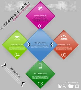 Infographic option concept Illustrazione stock
