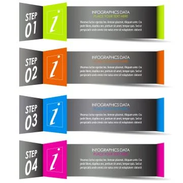 Infographic option concept Stock Illustration