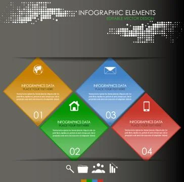 Infographic option concept Stock Illustration