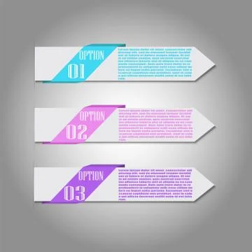 Infographic options banners Stock Illustration
