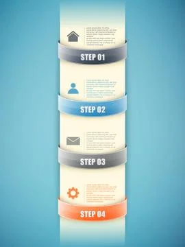 Infographic options layout Illustrazione stock