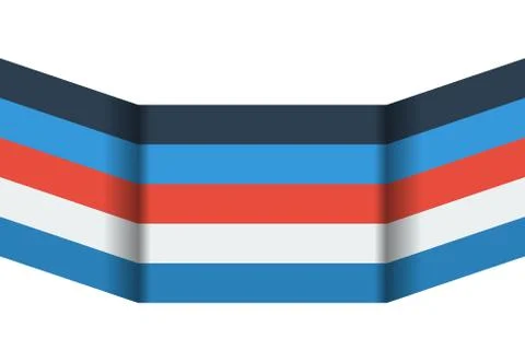 Infographic or banner template with 3 effect - 5 stripes Stock Illustration