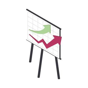 Infographic in paperboard Stock Illustration