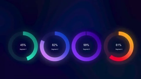 Infographic pie chart 74 Stock Footage 231998544