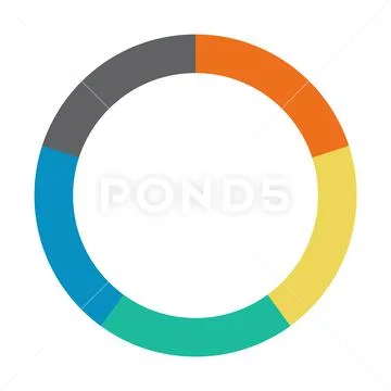 Infographic pie chart. Cycle presentation diagram 5 section. Vector ...