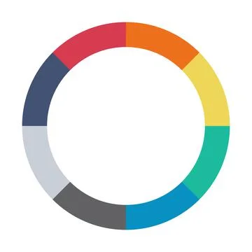 Infographic pie chart. Cycle presentation diagram 8 section. Vector isolated 스톡 일러스트