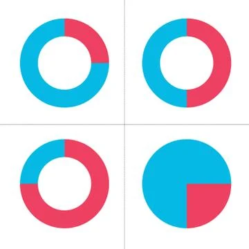 Infographic pie chart elements. Vector business templates for presentation Stock Illustration