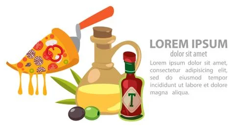 Infographic pizza Stock Illustration