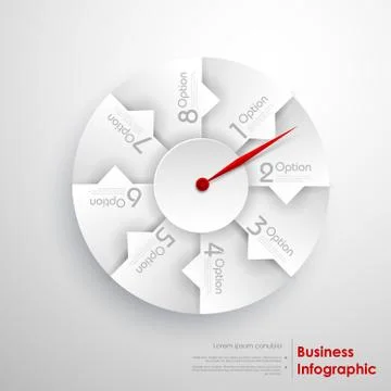 Infographic Pointer Stock Illustration