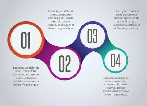 Infographic presentation design Illustrazione stock