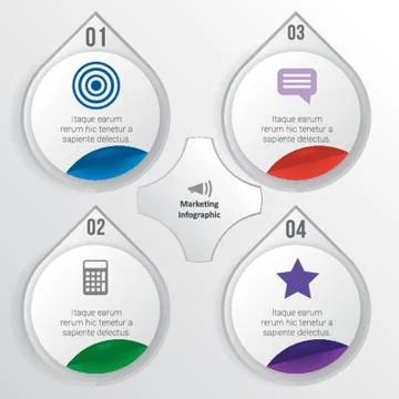 Infographic Presentation Illustrazione stock