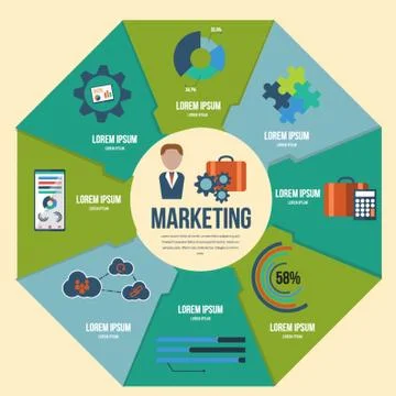 Infographic Presentation Illustrazione stock